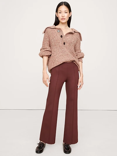 Crop Flare Everywhere Ponte Pull-On Pant