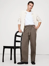 Loose Chino Pant with Belt