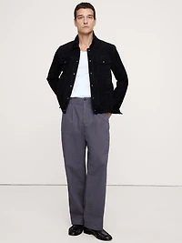 Loose Pleated Chino Pant