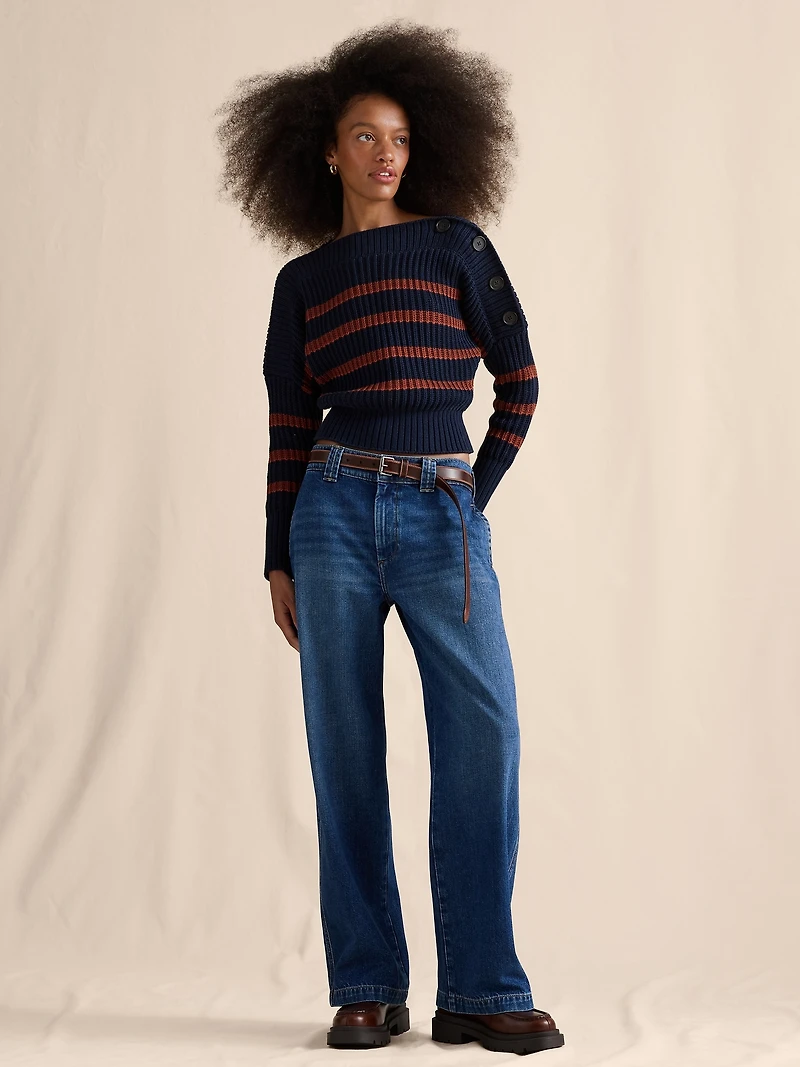 Mid-Rise Trouser Jean