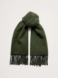 Brushed Alpaca-Wool Blend Scarf