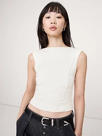 Refined Open-Back Top