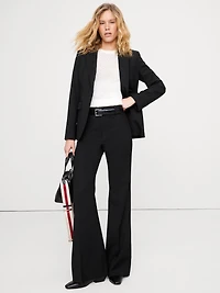 High-Rise Flare Italian Wool Pant