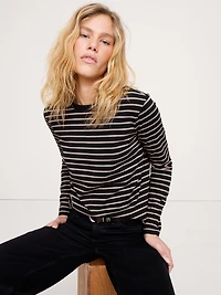 Vintage Cotton Long-Sleeve T-Shirt