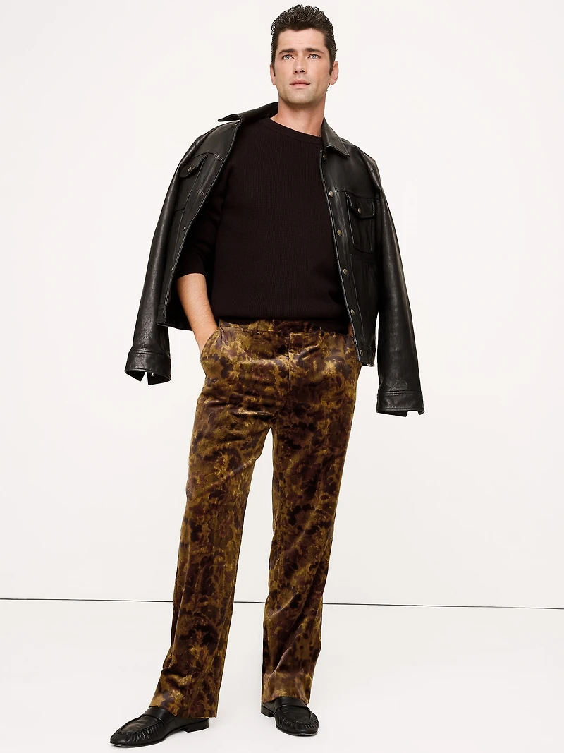 Straight Velvet Pant