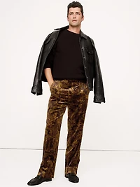 Straight Velvet Pant
