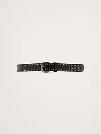 Studded Leather Belt