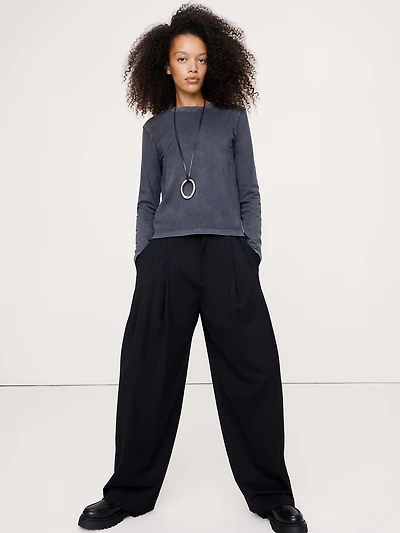 Vintage Cotton Long-Sleeve T-Shirt