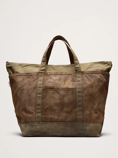 Waxed Canvas Tote by CB Station
