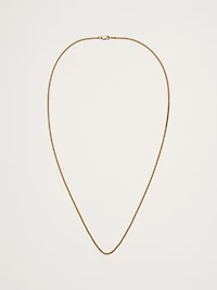 2mm Gold Vermeil Cuban Chain Necklace by Miansai