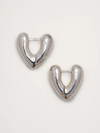Heart Hoop Earrings
