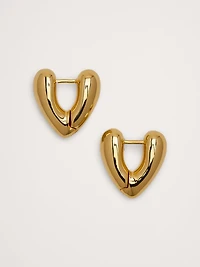Heart Hoop Earrings