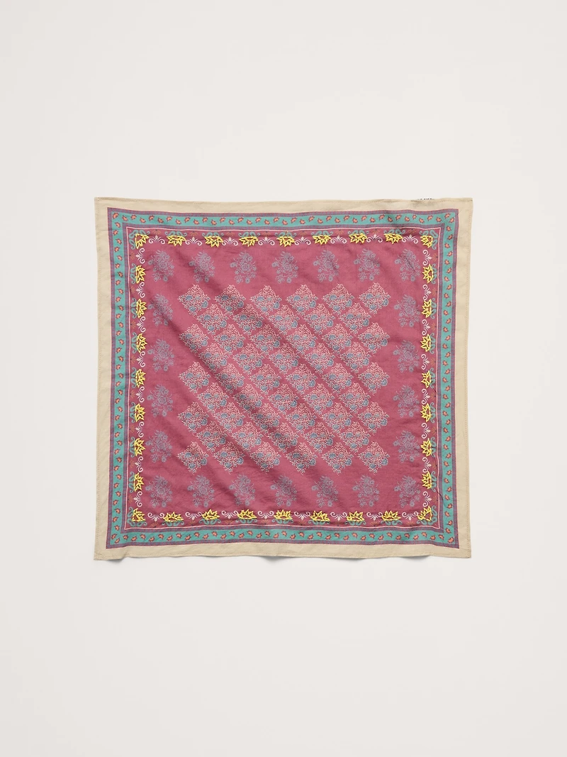 Embroidered Cotton Scarf by Vismaya