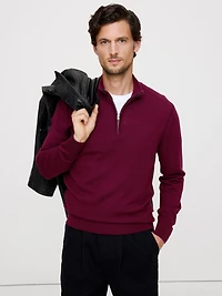 Merino Quarter-Zip Sweater