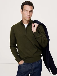 Merino Quarter-Zip Sweater