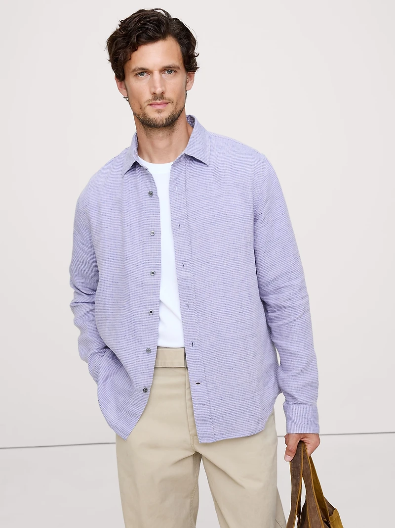 Standard-Fit Linen Shirt