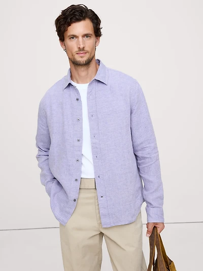 Standard-Fit Linen Shirt