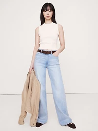 Eversoft Cotton-Silk Cropped Sweater Tank