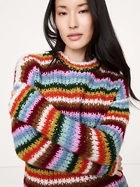 Chunky Cashmere-Silk Sweater