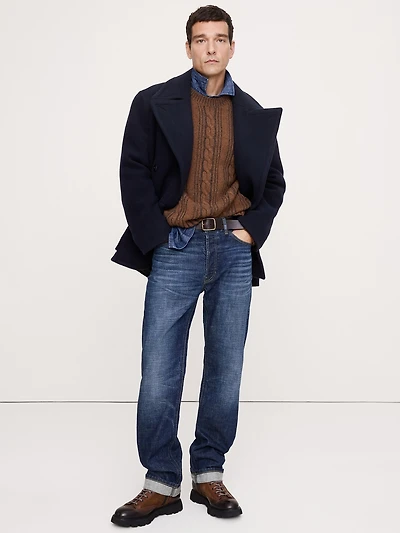 Italian Melton Peacoat