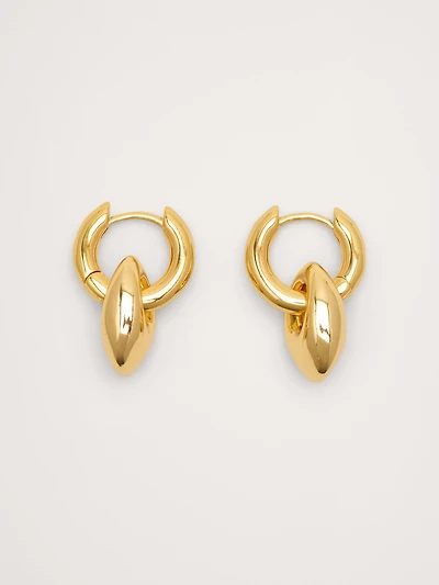 Petit Pebble Hoops by Anni Lu