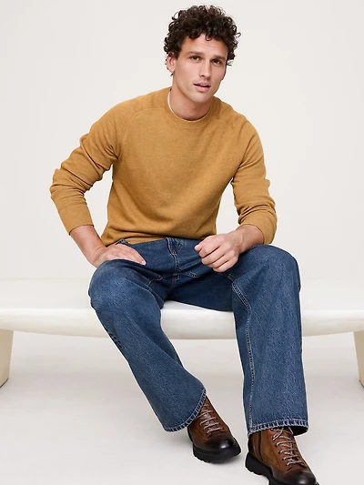 Slub Double-Knit Crew-Neck T-Shirt