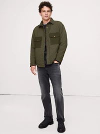 Loose-Fit Quilted Overshirt