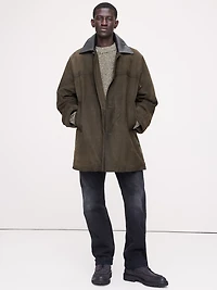 Nubuck Leather Car Coat