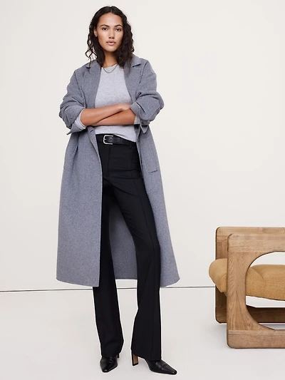 High-Rise Skinny Puddle Flannel Pant