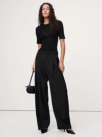 Sheer Lyocell-Wool Crew-Neck T-Shirt