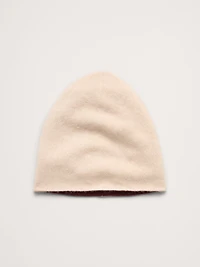 Reversible Brushed Wool-Cashmere Beanie