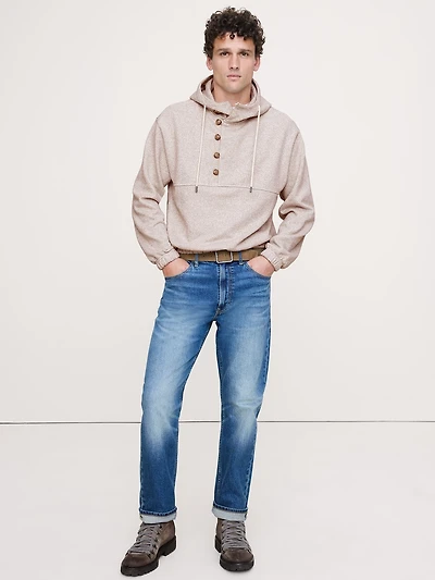 Relaxed French Terry Anorak Hoodie