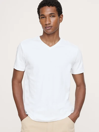 Luxury-Touch V-Neck T-Shirt
