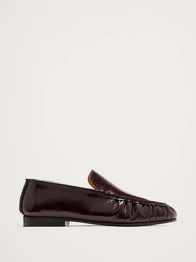 Leather Moc-Toe Loafer