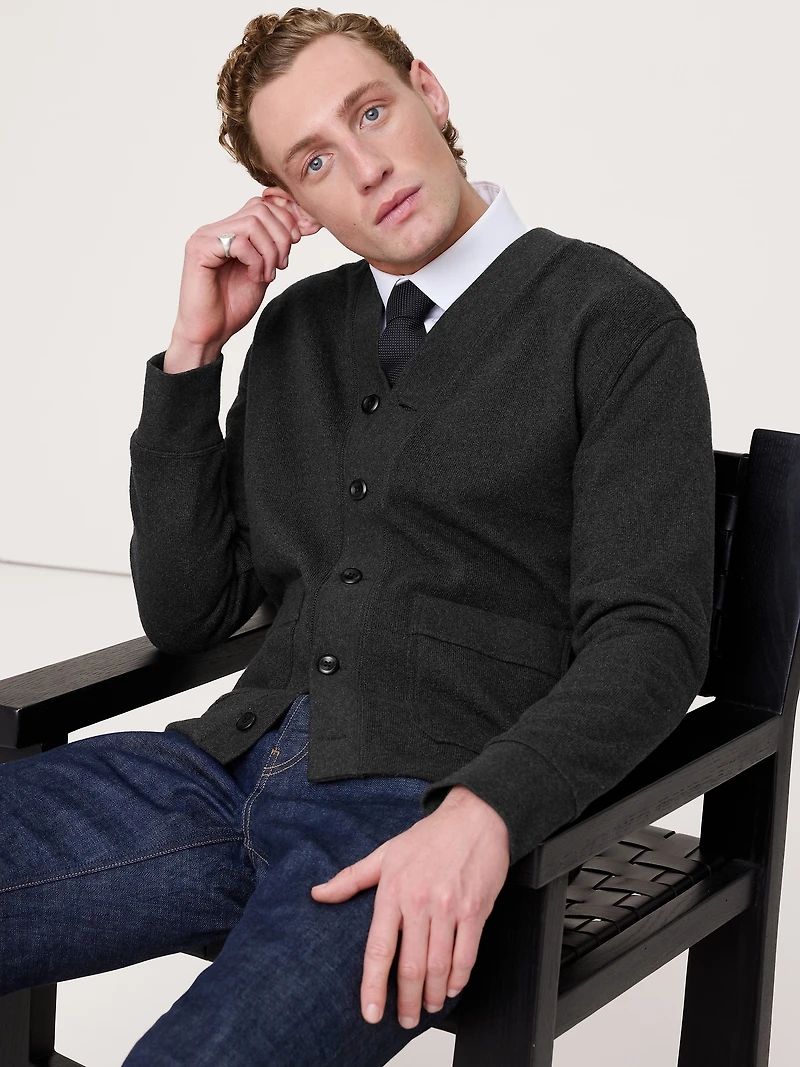 Brushed Fleece Cardigan