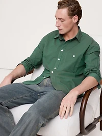 Relaxed-Fit Washed Cotton Poplin Shirt