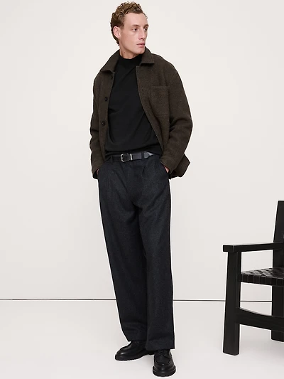 Merino Mock-Neck Sweater