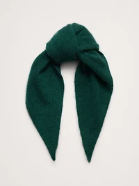 Brushed Wool-Cashmere Triangle Scarf