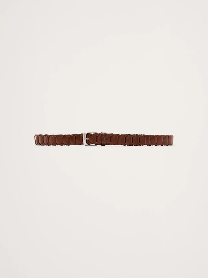 Woven Leather Belt