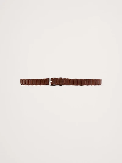 Woven Leather Belt