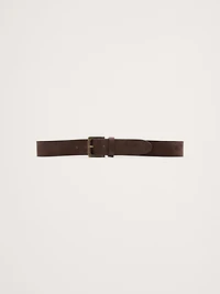 Burnished Nubuck Leather Belt