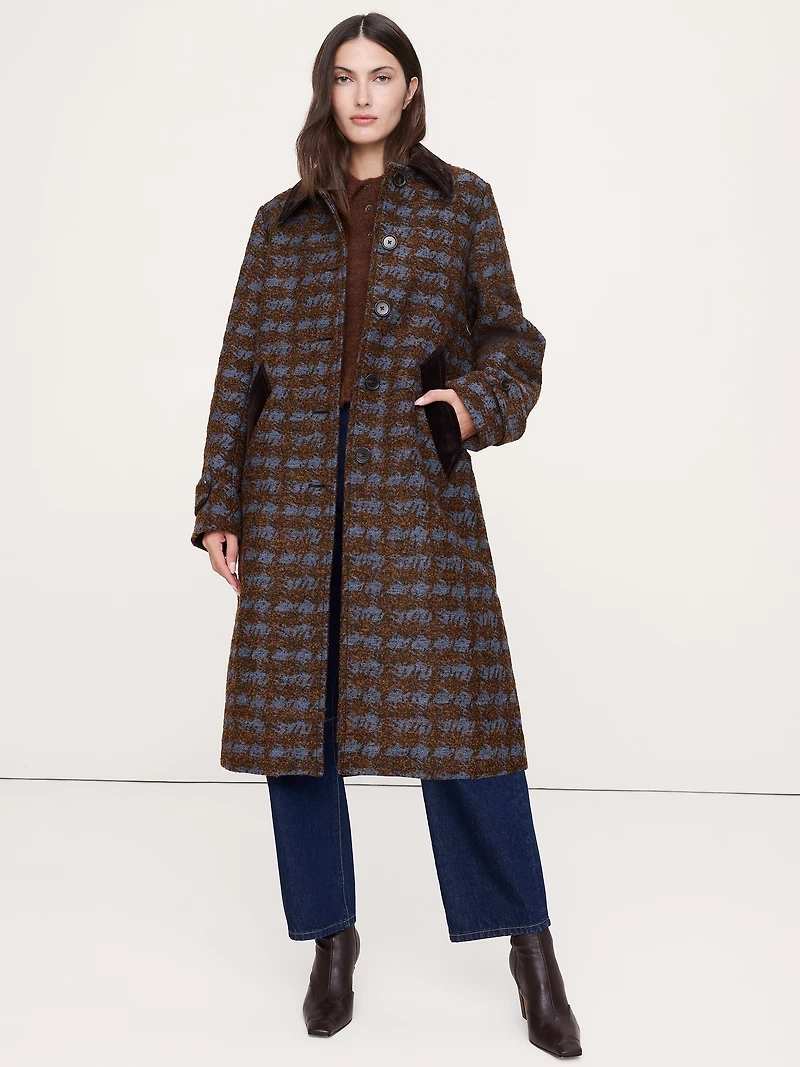 Italian Jacquard Overcoat