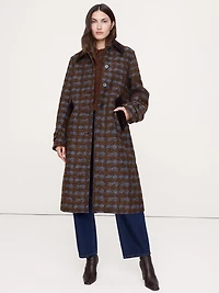 Italian Jacquard Overcoat