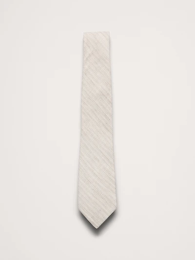 Linen-Cotton Slub Tie