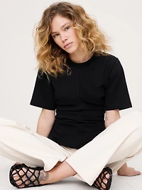Cotton Draped T-Shirt