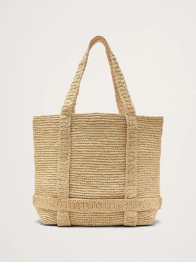 Straw Traveler Tote by Hat Attack