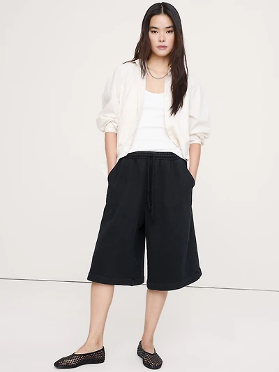 French Terry Bermuda Short