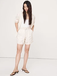 5" Linen Paperbag Short