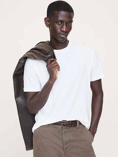 Lightweight Cotton Crew-Neck T-Shirt