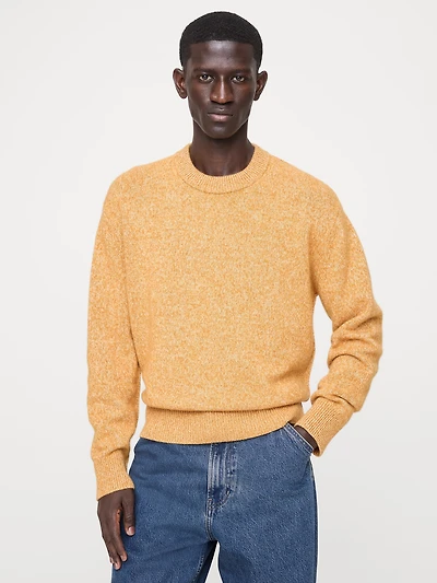 Cashmere-Cotton Crew-Neck Sweater